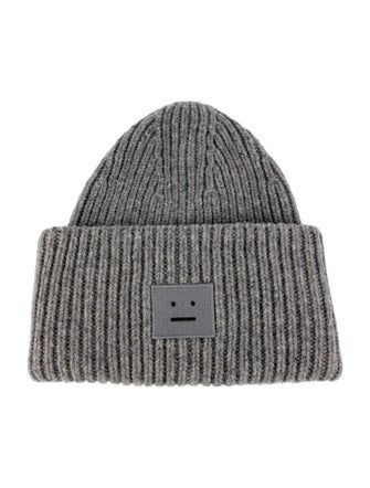 Acne Studios Casual Wool Knit Beanie Hat