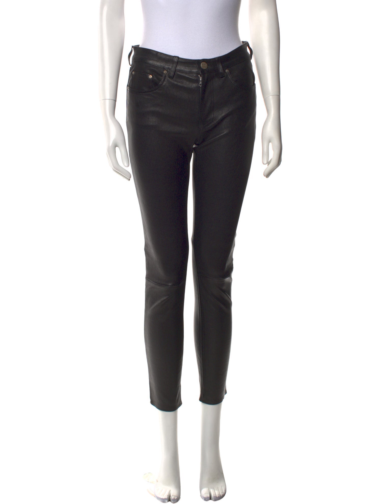 Acne Studios Lamb Leather Skinny Leg Pants