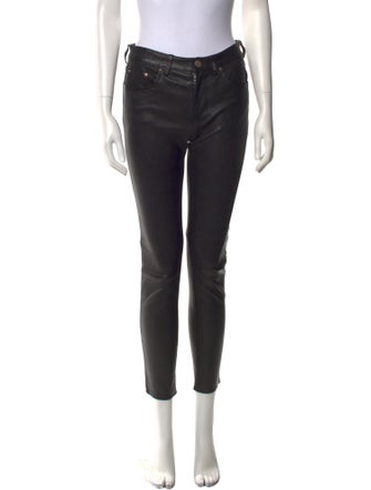 Acne Studios Lamb Leather Skinny Leg Pants