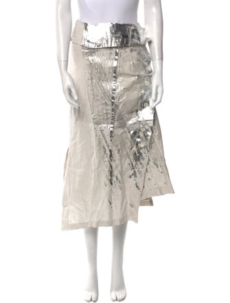 Acne Studios Linen Midi Length Skirt