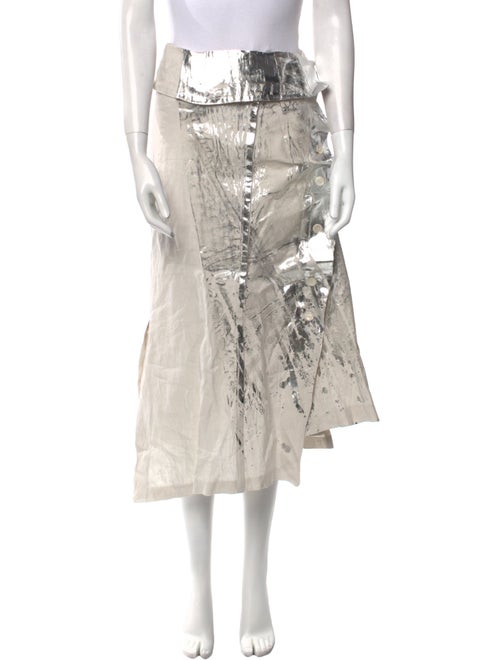 Acne Studios Linen Midi Length Skirt