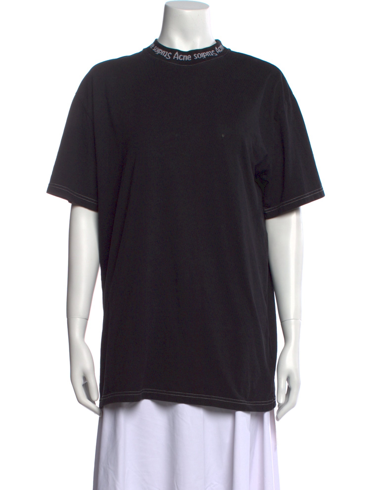 Acne Studios Mock Neck Short Sleeve T-Shirt
