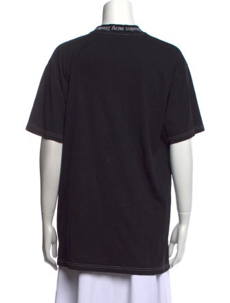 Acne Studios Mock Neck Short Sleeve T-Shirt
