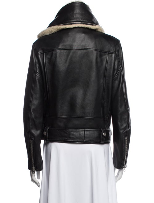Acne Studios Leather Fur Jacket