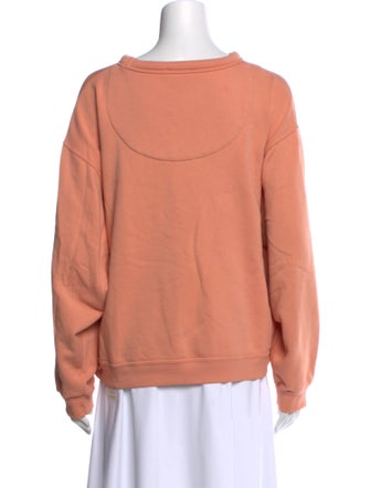 Acne Studios Bateau Neckline Long Sleeve Sweatshirt