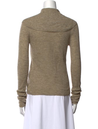 Acne Studios Alpaca Long Sleeve Button-Up Top