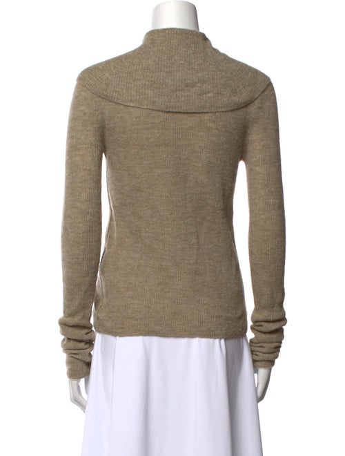 Acne Studios Alpaca Long Sleeve Button-Up Top