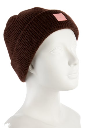 Acne Studios brown and pink beanie