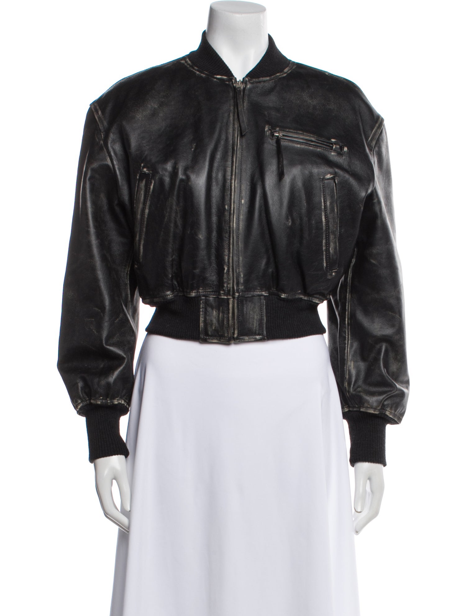 Acne Studios Leather Bomber Jacket w/ Tags