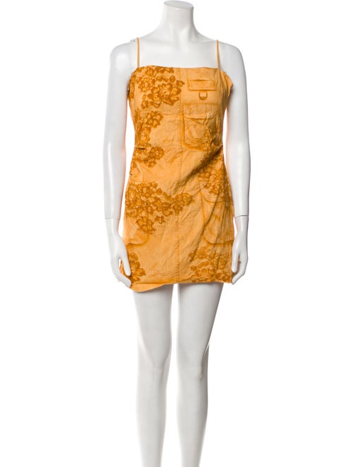 Acne Studios Square Neckline Mini Dress