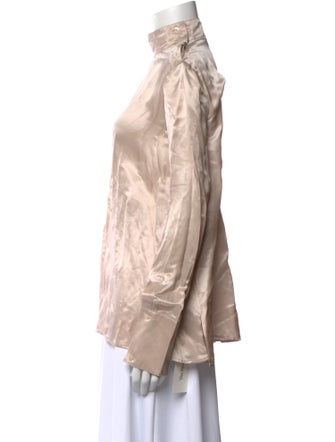 Acne Studios Mock Neck Long Sleeve Blouse