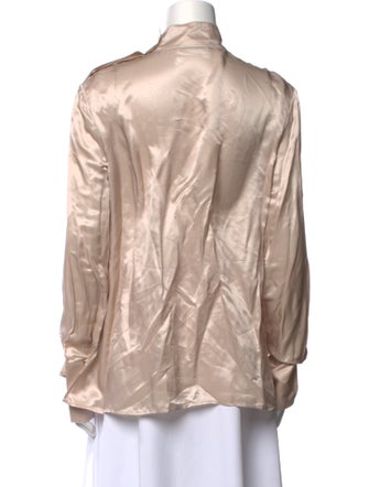 Acne Studios Mock Neck Long Sleeve Blouse