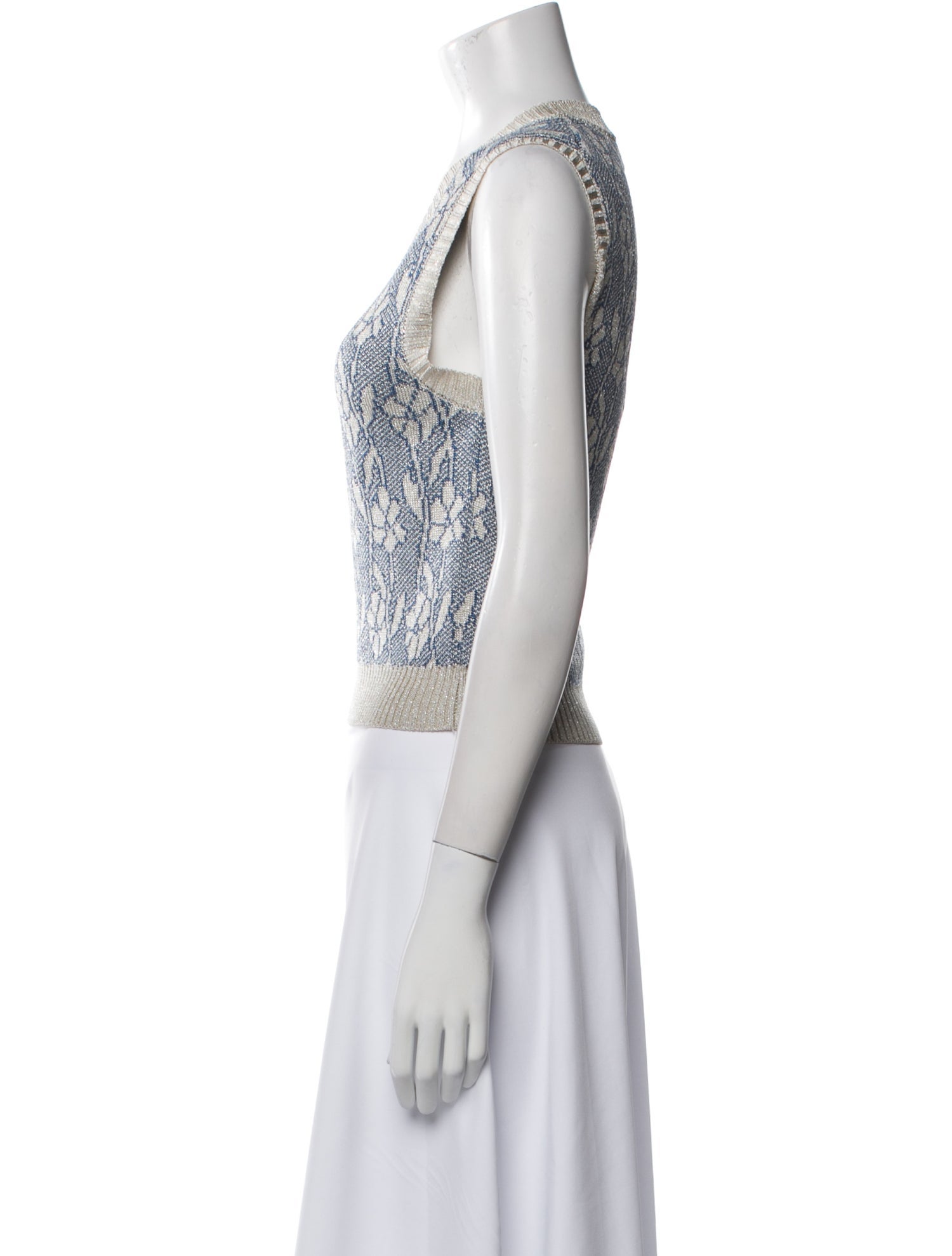 Acne Studios Printed V-Neck Sweater w/ Tags