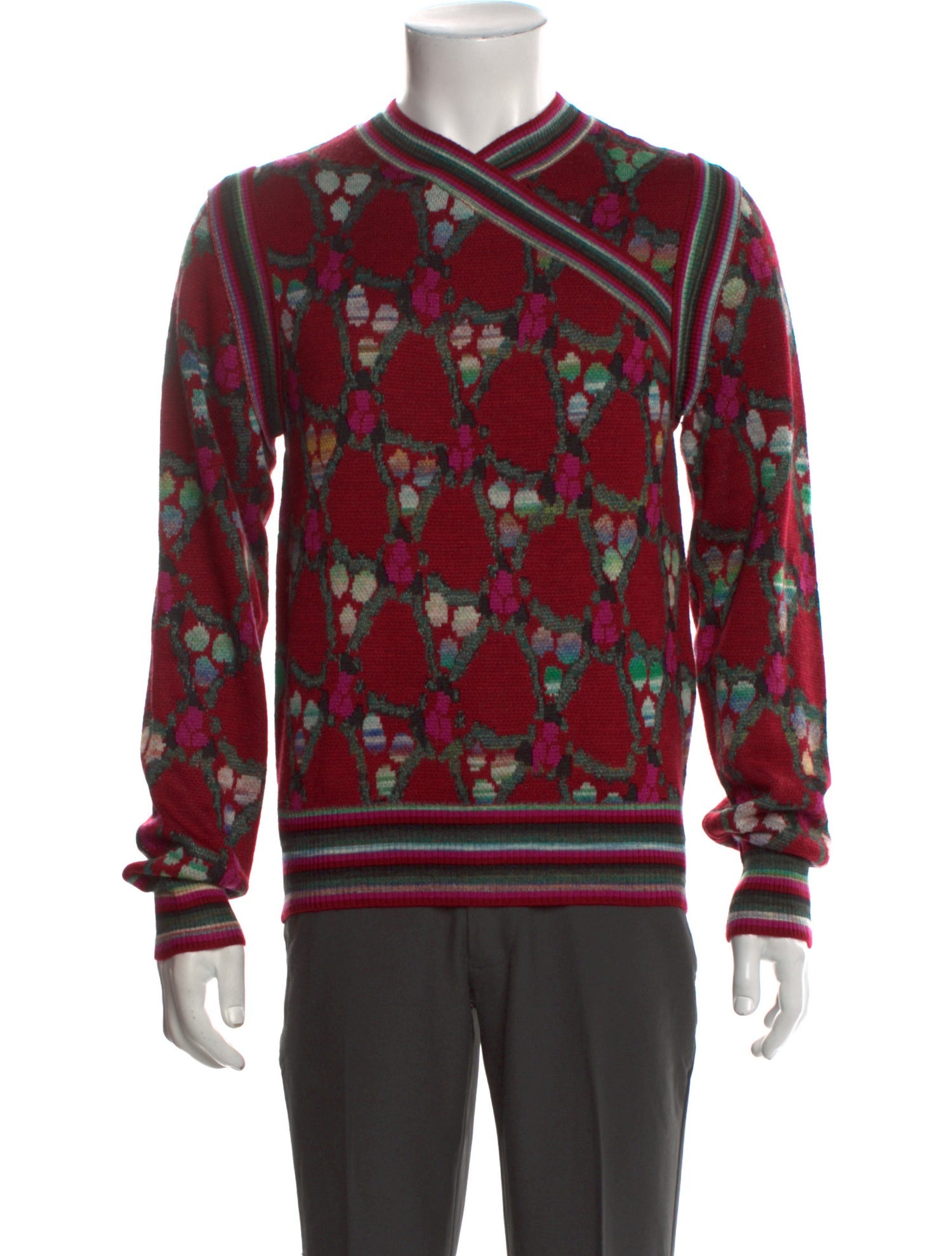 Acne Studios Printed V-Neck Pullover w/ Tags