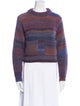 Acne Studios Striped Mock Neck Sweater