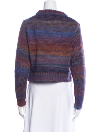 Acne Studios Striped Mock Neck Sweater