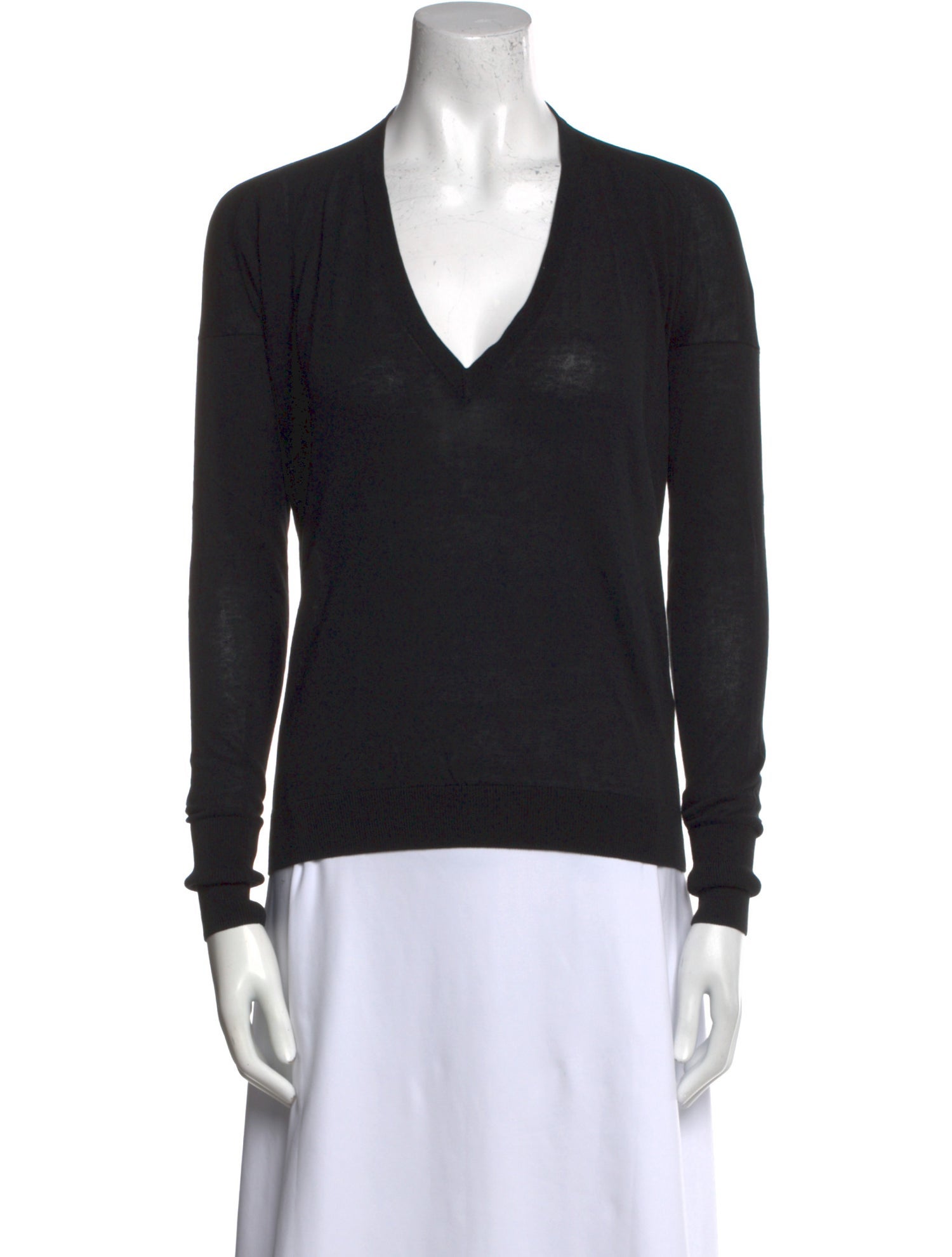 Acne Studios V-Neck Long Sleeve Top