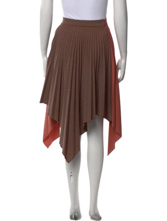 Acne Studios Pleated Accents Knee-Length Skirt