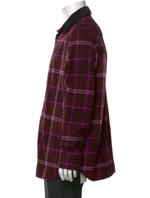 Acne Studios Plaid Print Long Sleeve Shirt