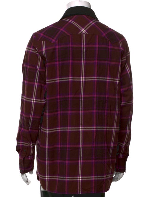 Acne Studios Plaid Print Long Sleeve Shirt