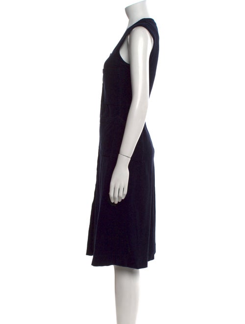 Acne Studios Scoop Neck Midi Length Dress