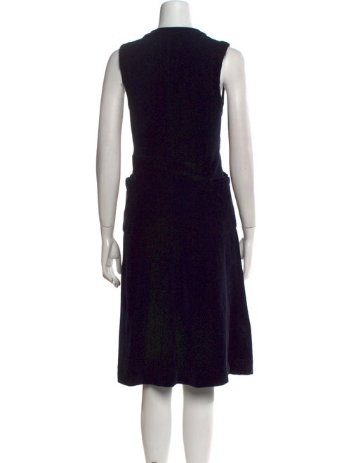 Acne Studios Scoop Neck Midi Length Dress