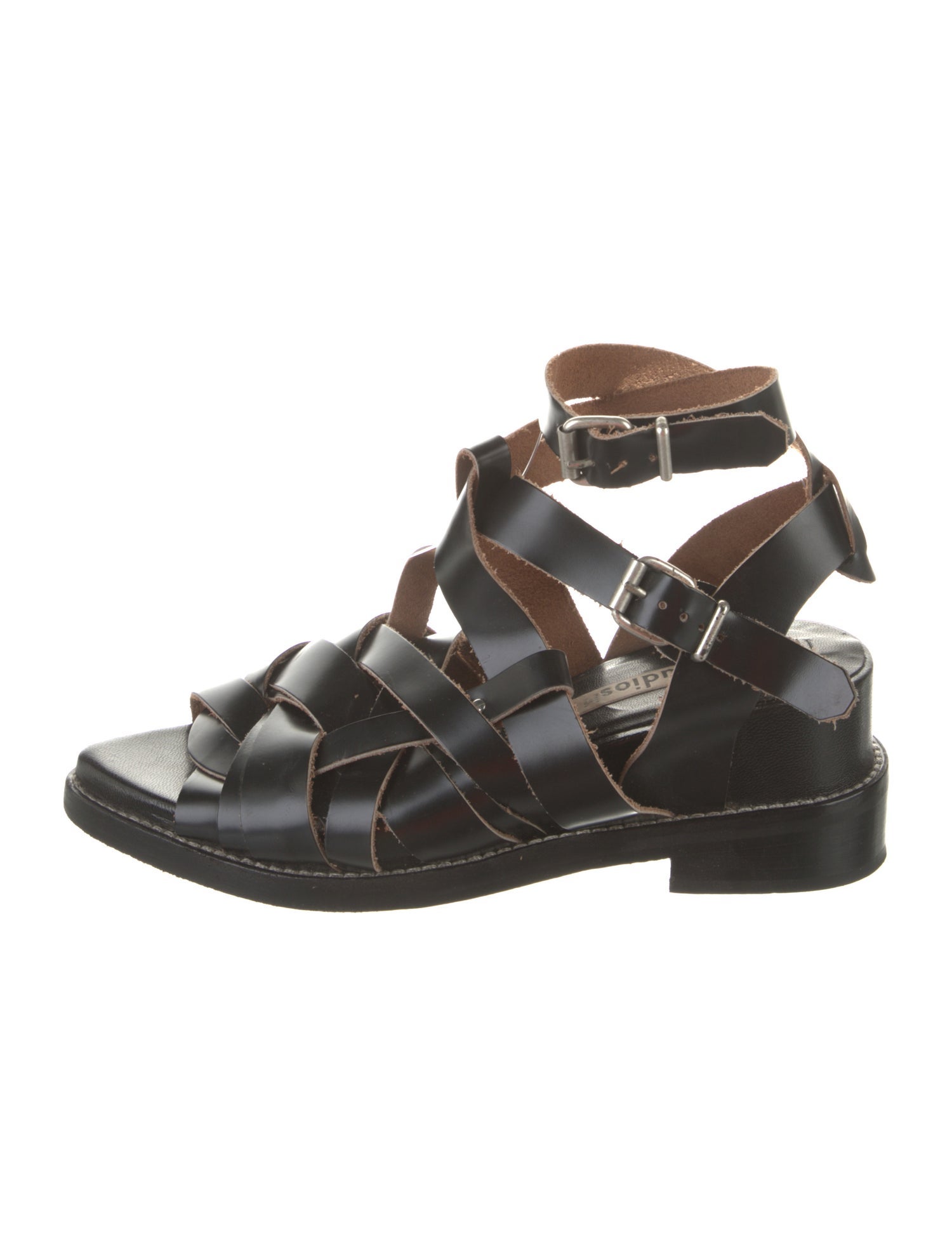 Acne Studios Leather Gladiator Sandals
