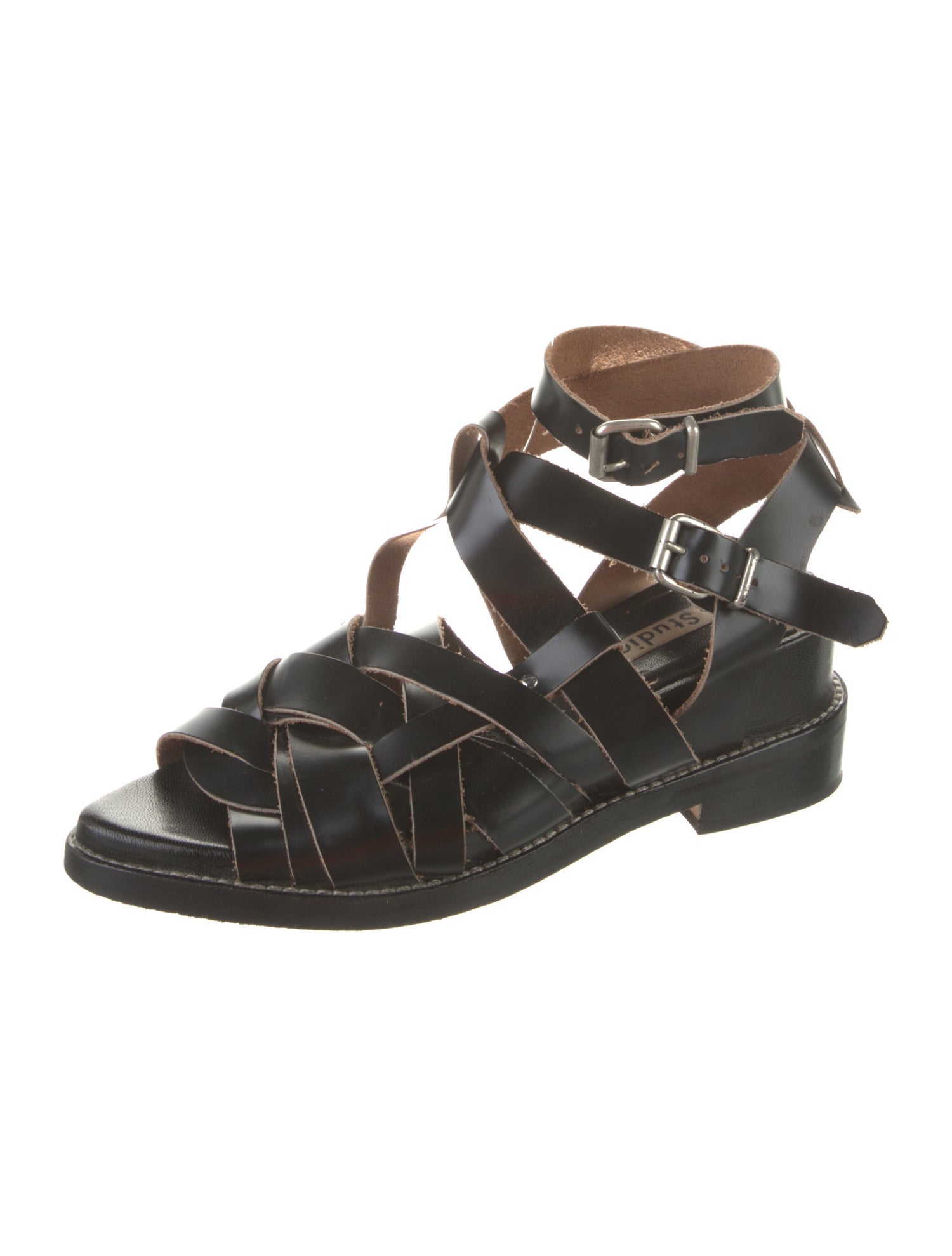 Acne Studios Leather Gladiator Sandals