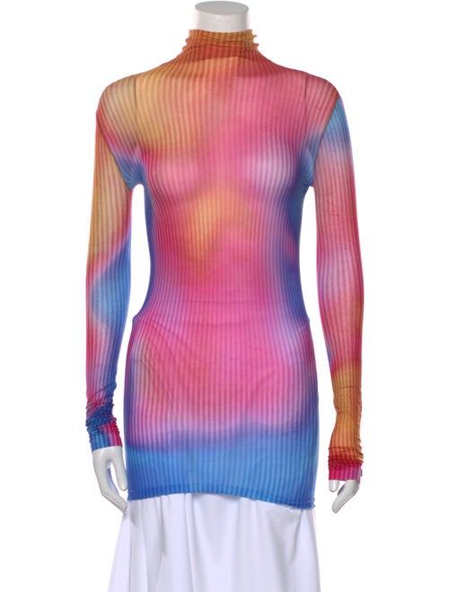 Acne Studios Striped Mock Neck Tunic