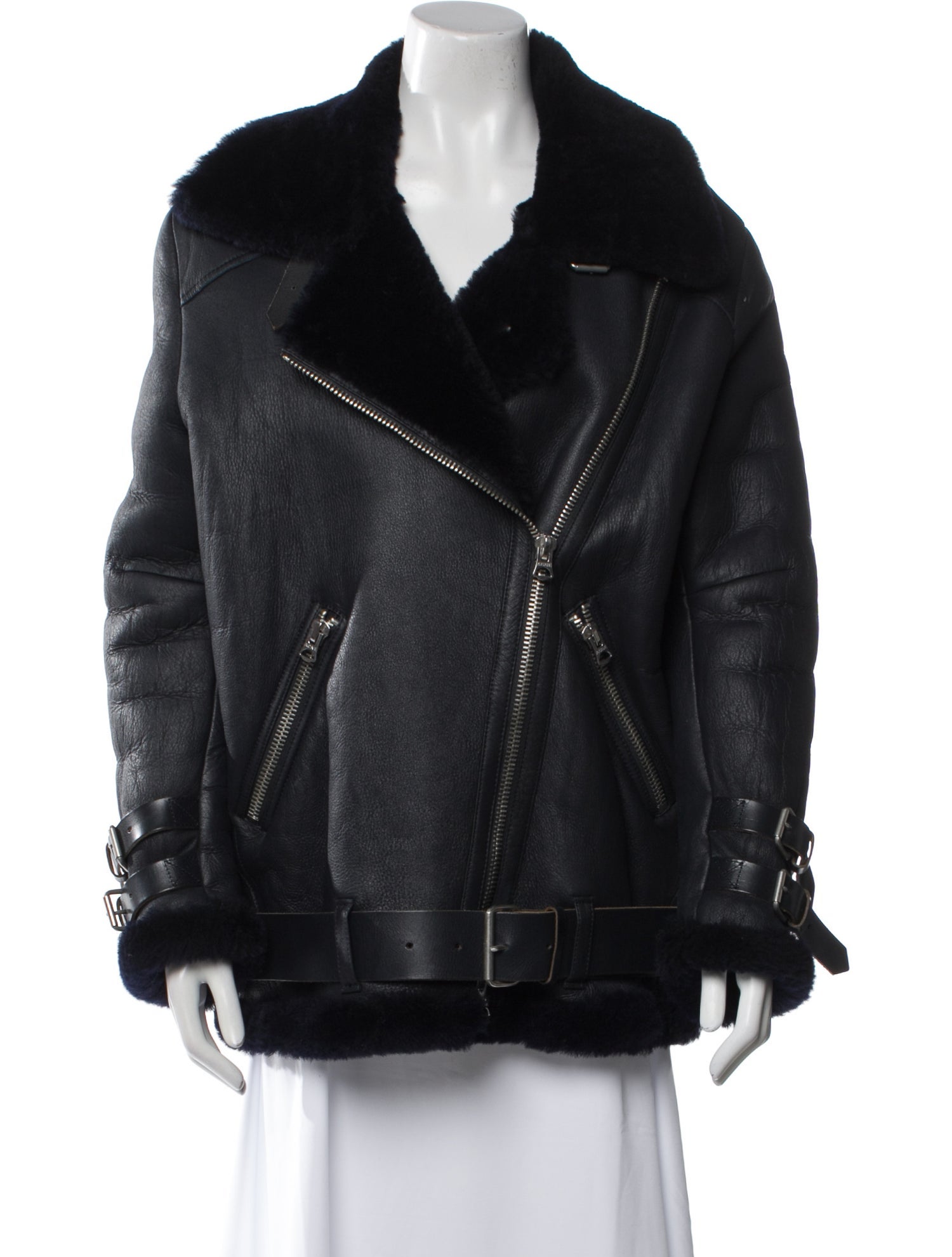 Acne Studios Shearling Faux Fur Coat