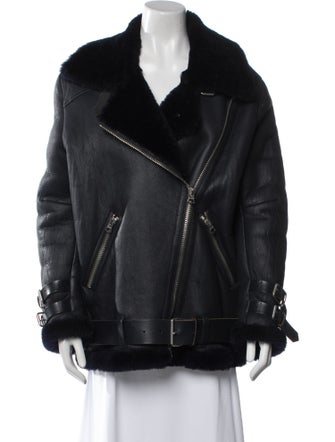 Acne Studios Shearling Faux Fur Coat