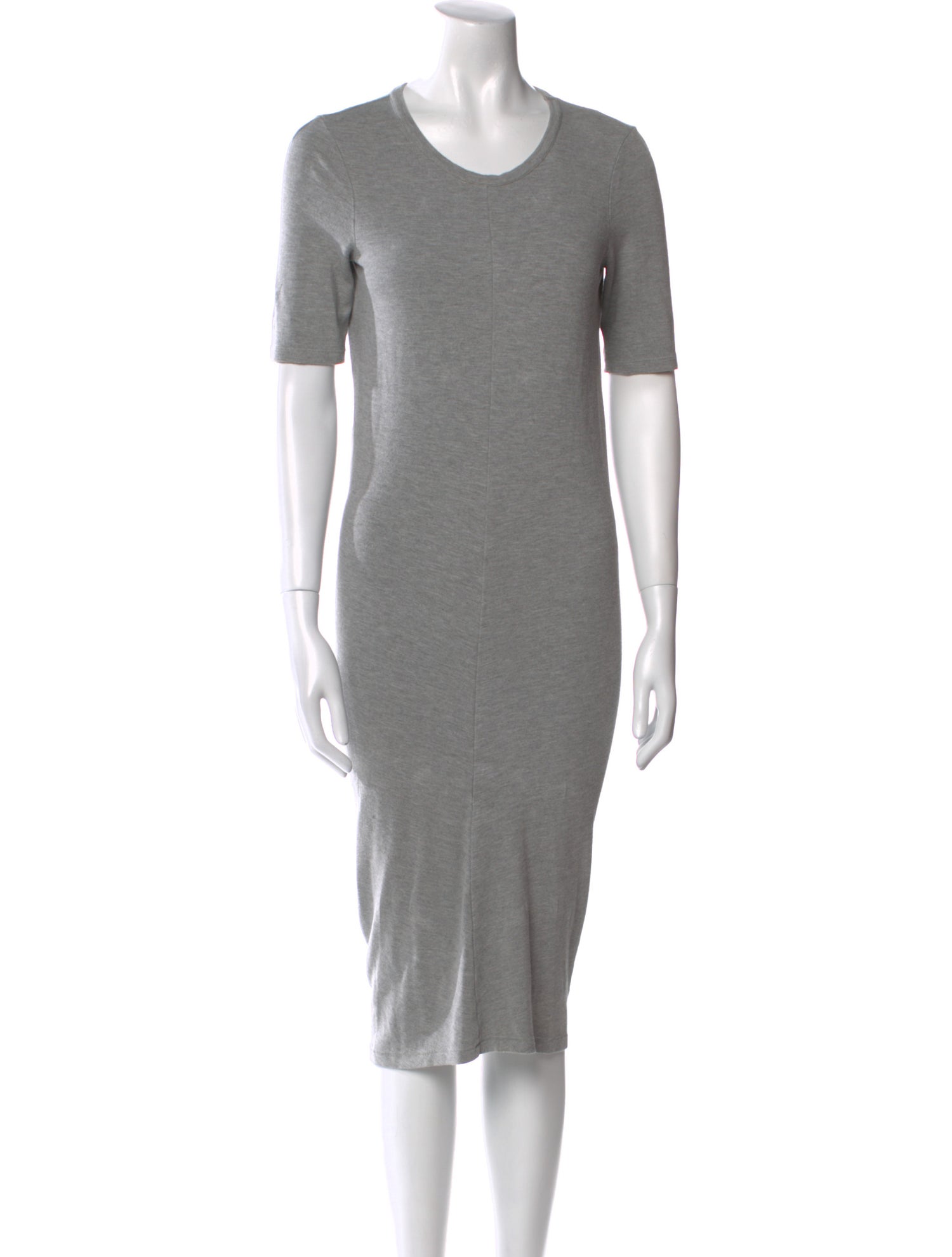 Acne Studios Scoop Neck Midi Length Dress