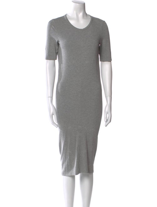 Acne Studios Scoop Neck Midi Length Dress