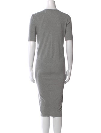 Acne Studios Scoop Neck Midi Length Dress