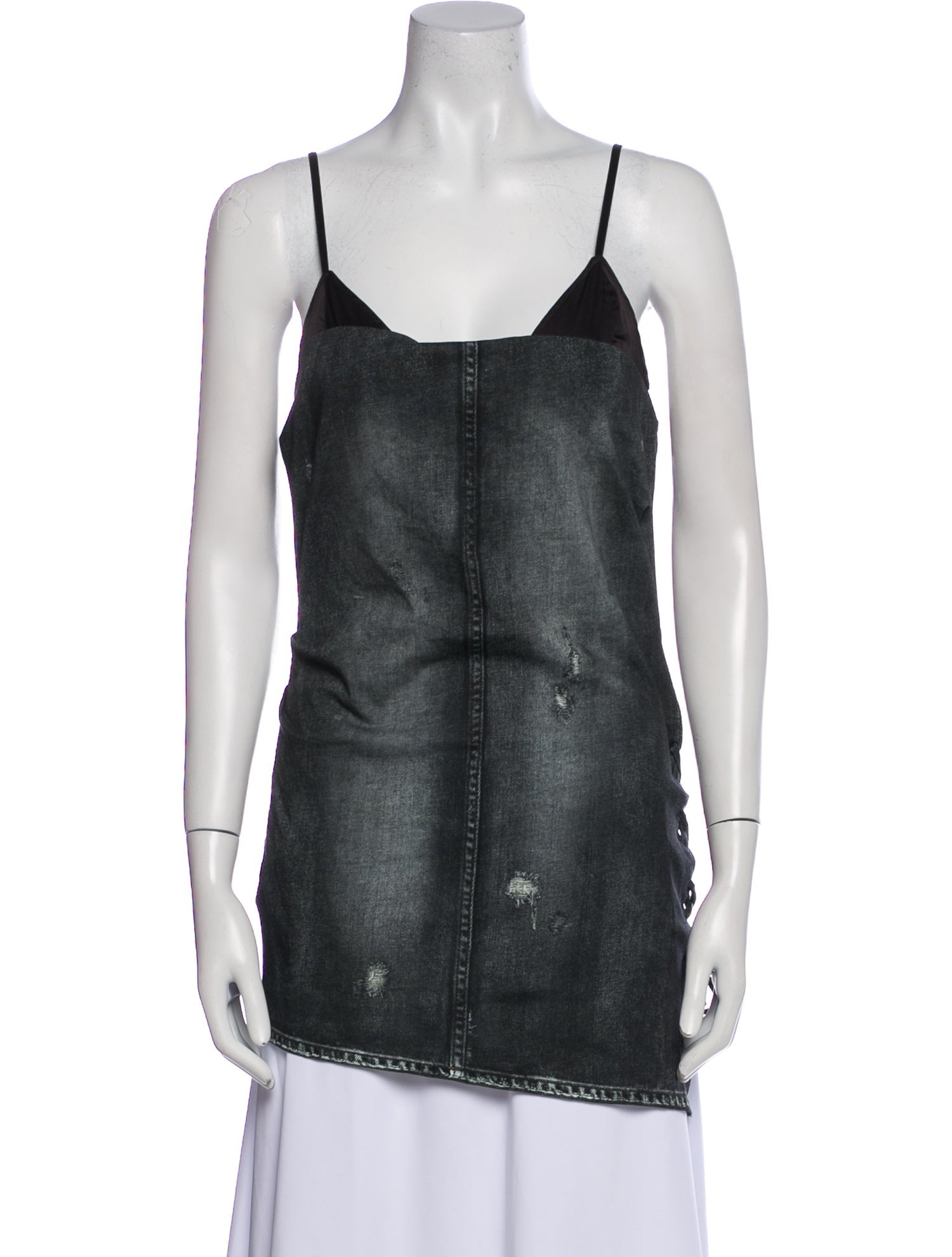 Acne Studios Square Neckline Sleeveless Top