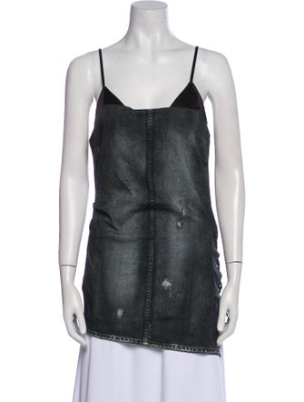 Acne Studios Square Neckline Sleeveless Top