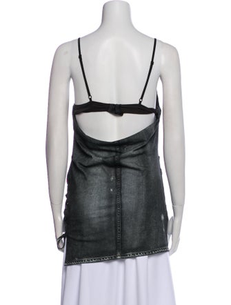Acne Studios Square Neckline Sleeveless Top