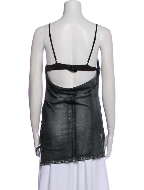 Acne Studios Square Neckline Sleeveless Top