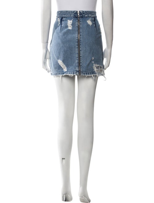 Acne Studios Distressed Accents Mini Skirt