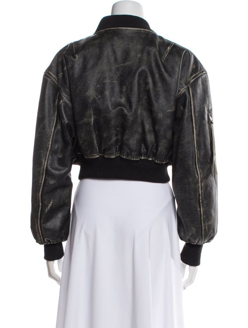 Acne Studios Leather Bomber Jacket