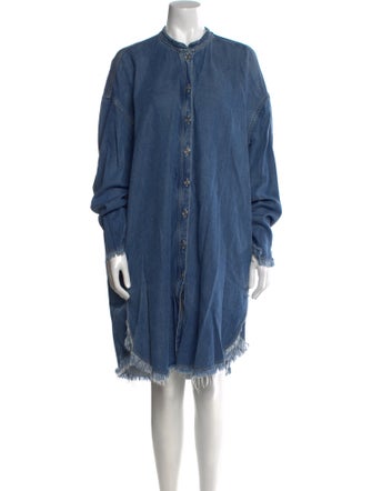 Acne Studios Mock Neck Mini Dress