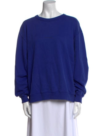 Acne Studios Scoop Neck Long Sleeve Sweatshirt