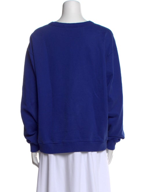Acne Studios Scoop Neck Long Sleeve Sweatshirt
