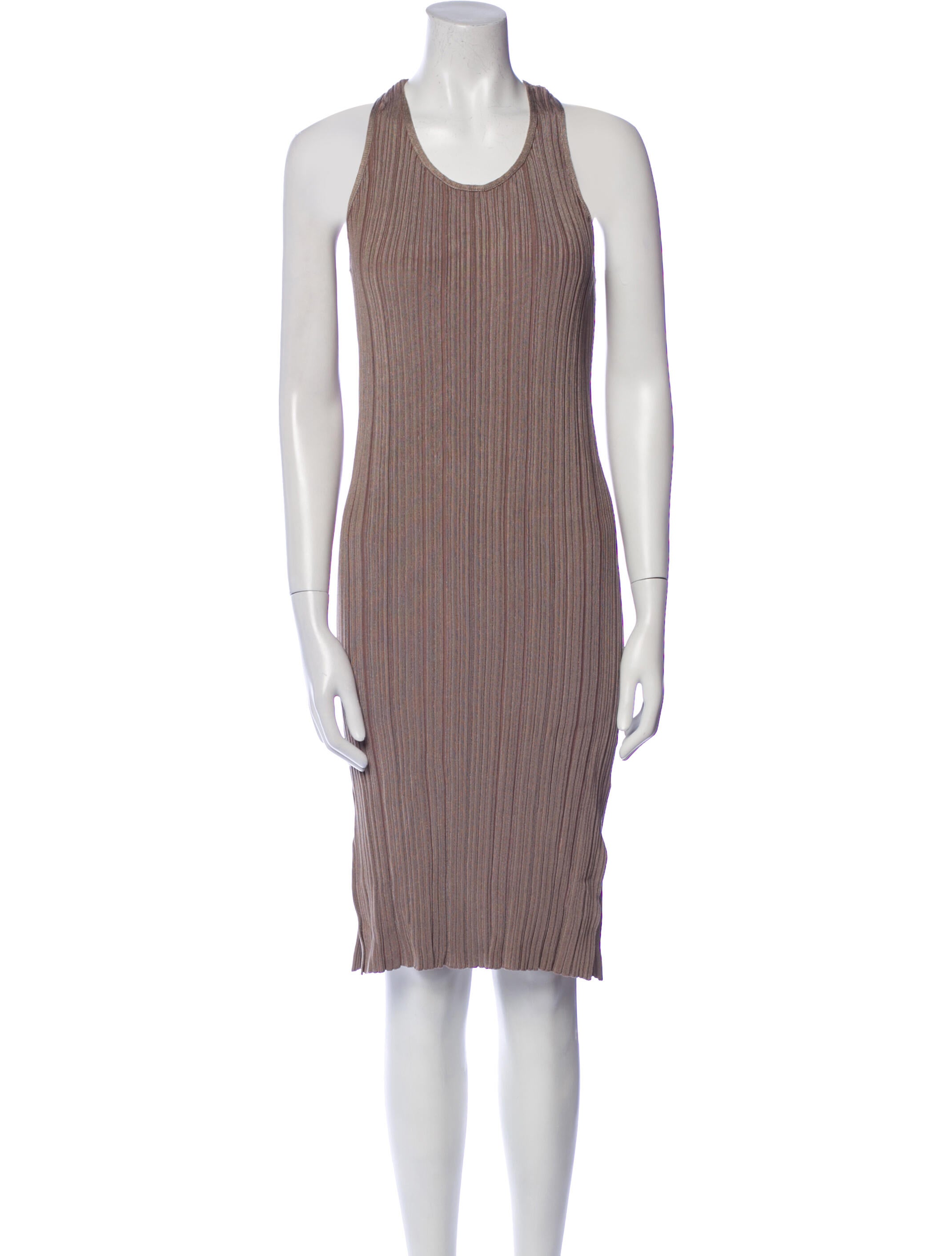 Acne Studios Scoop Neck Knee-Length Dress