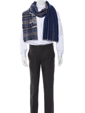 Acne Studios Virgin Wool Striped Scarf