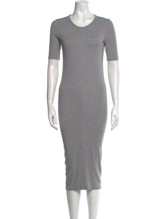 Acne Studios Crew Neck Midi Length Dress