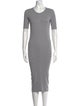 Acne Studios Crew Neck Midi Length Dress