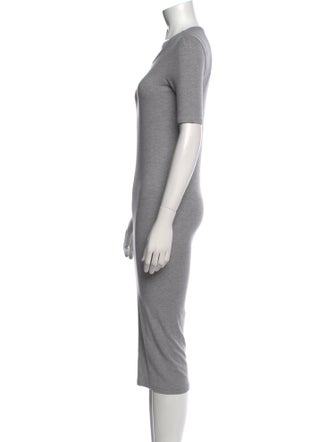 Acne Studios Crew Neck Midi Length Dress