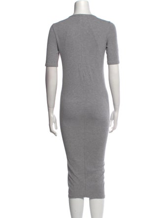 Acne Studios Crew Neck Midi Length Dress
