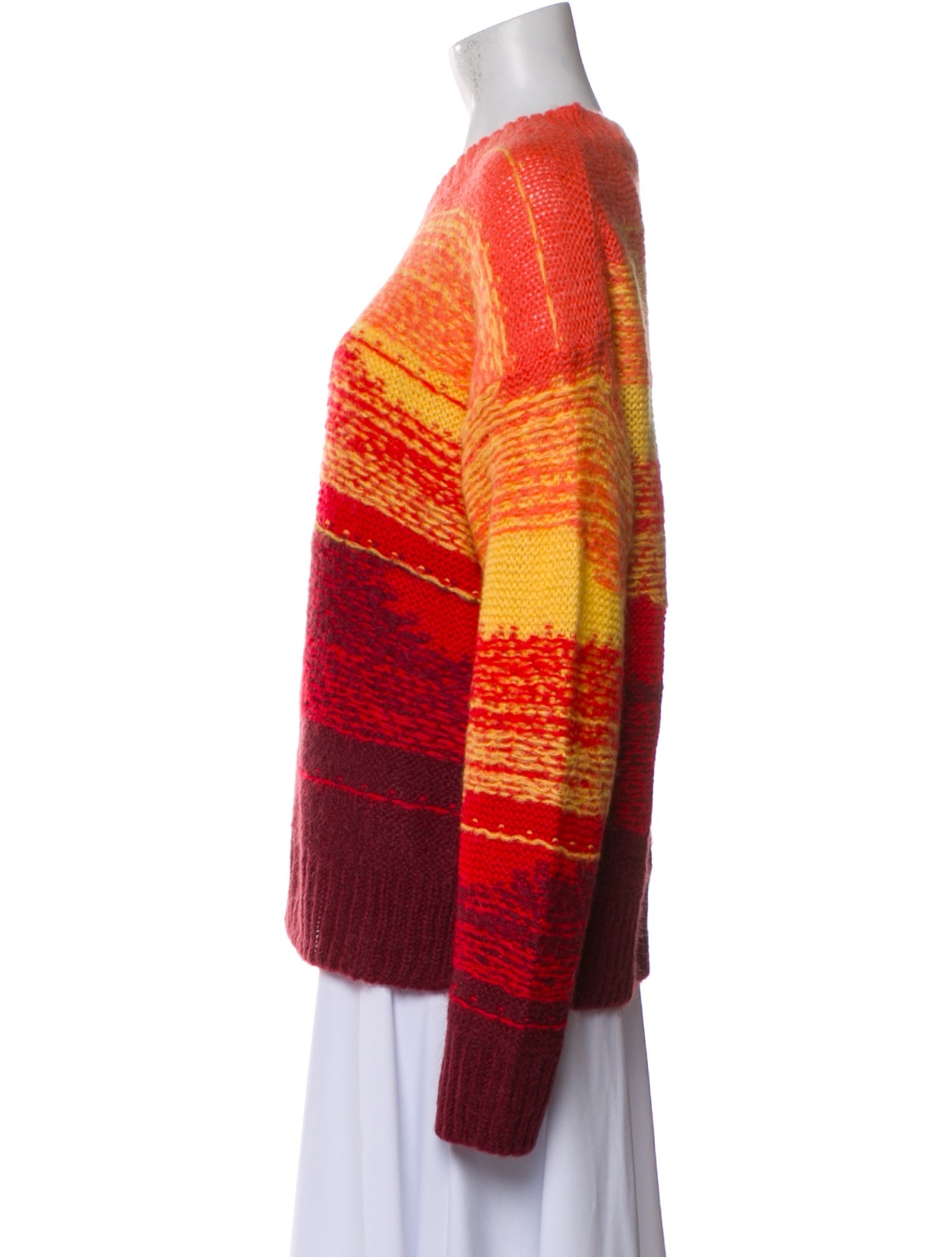 Acne Studios Striped V-Neck Sweater